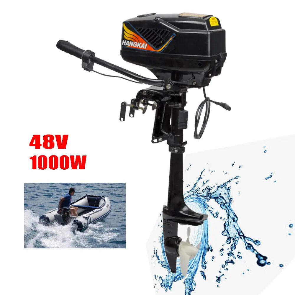 

1000W 48V 4HP Electric Outboard Motor Propeller Boat Trolling Boats Engine 3000rpm For Fishing Boat Inflatable Brushless Motor