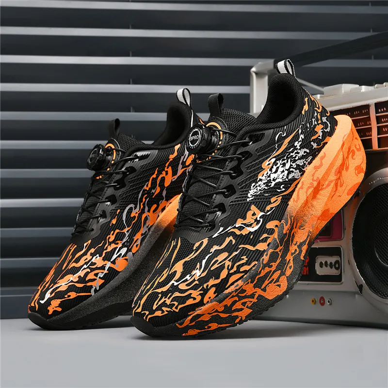 Men's Running Shoes Cushioning Breathable Mesh Off-road Luxury shoes Couple Outdoor Sneakers Trainer Shoes Race Non-Slip Fashion