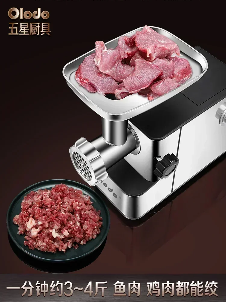 Mesin penggiling daging sayuran, alat rumah tangga penggiling daging sosis otomatis penuh multifungsi mesin Pasta bawang putih