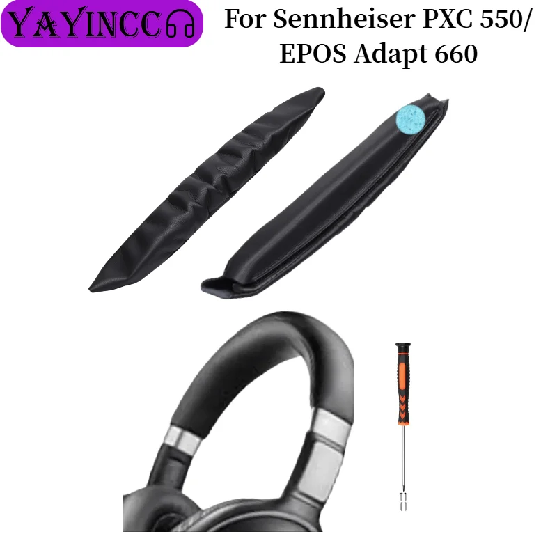 

Replacement Upgraded Velcro Head Beam Cover For Sennheiser PXC 550/EPOS Adapt 660 Headpad repair parts Easy installation