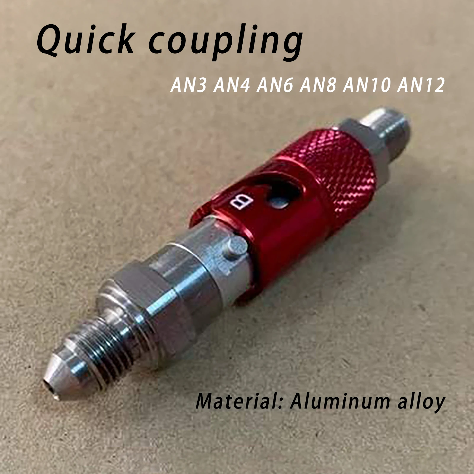 Conector de liberación rápida de aleación de aluminio AN3 AN4 AN6 AN8 AN10 AN12 para tubo de freno/tubo de aceite/tubo de combustible para modificación de coches