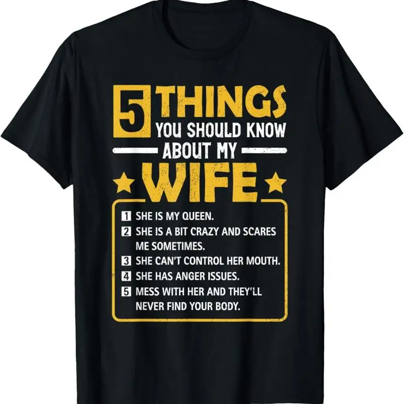 5 Things You Should Know About My Wife Funny Mommy T Shirt