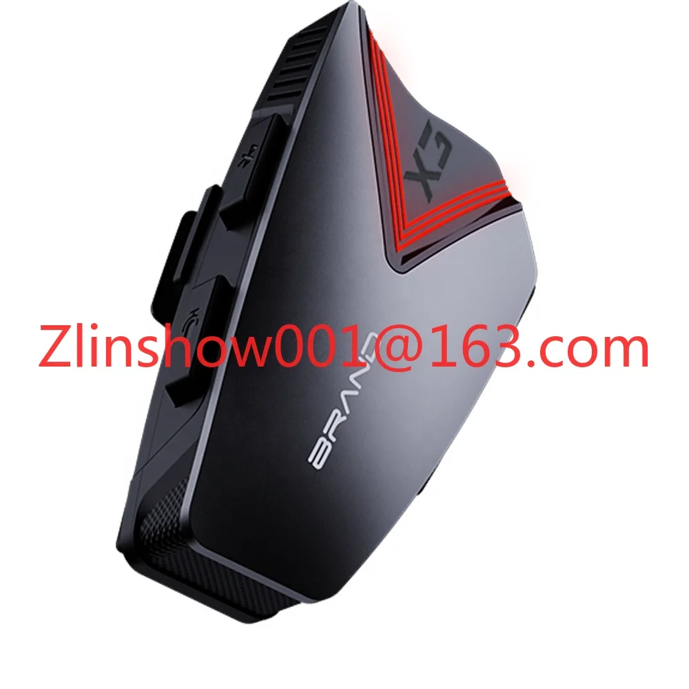 Professional Full Duplex Intercom Headset for Motorcycles 800 Meters Range New Condition Helmet Intercom