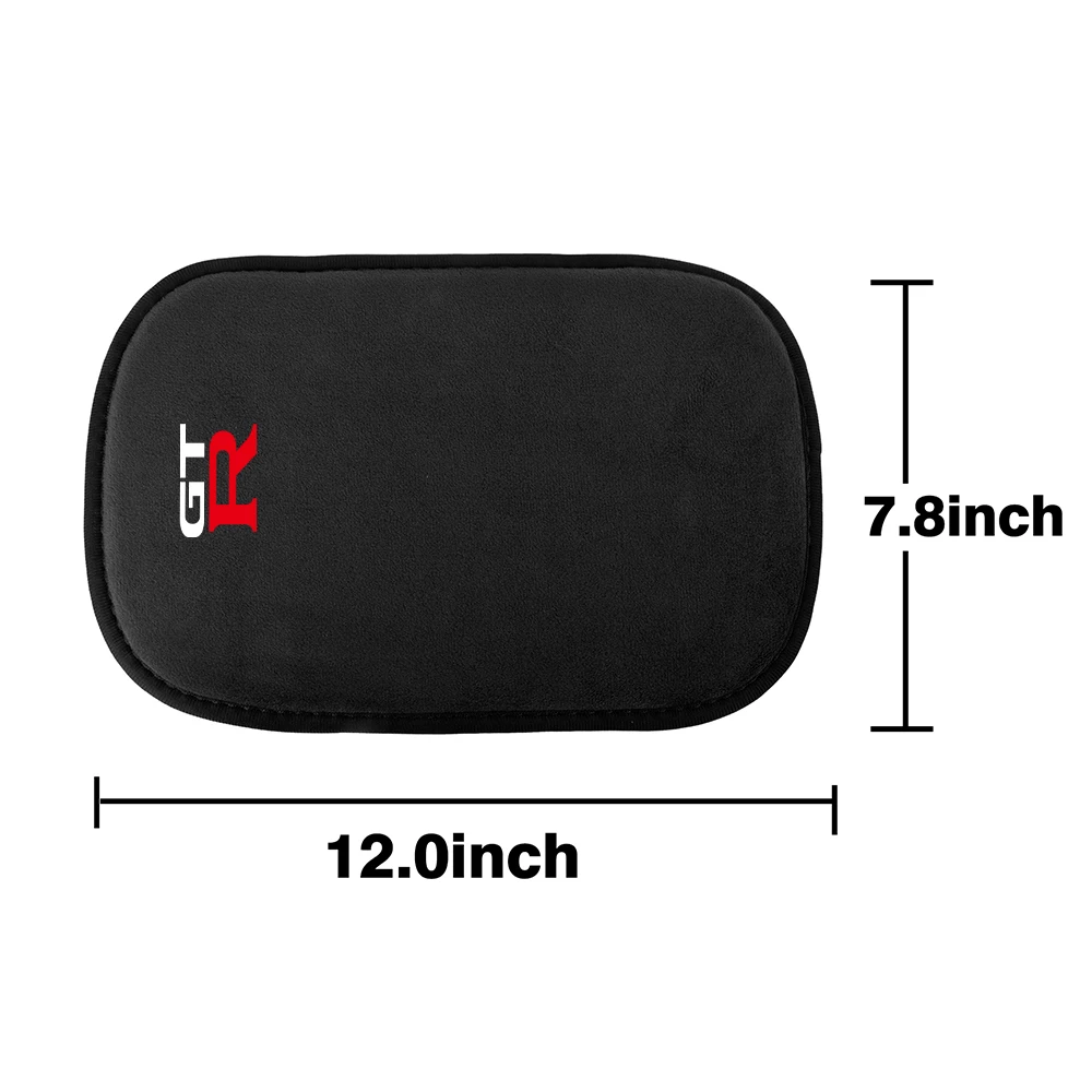 Car Armrest Box Pad Suede Central Console Armrest Box Protection Cover For Nissan J10 Trail Qashqai Juke Leaf Micra NOTE Patrol