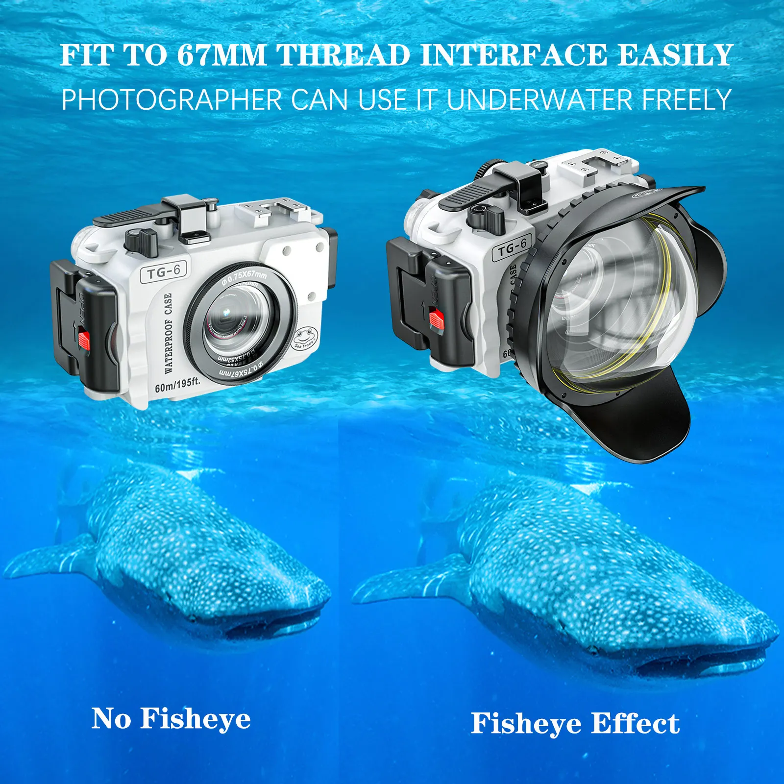 Case 60m/195ft Diving Underwat - Underwater Camera 评论和价格