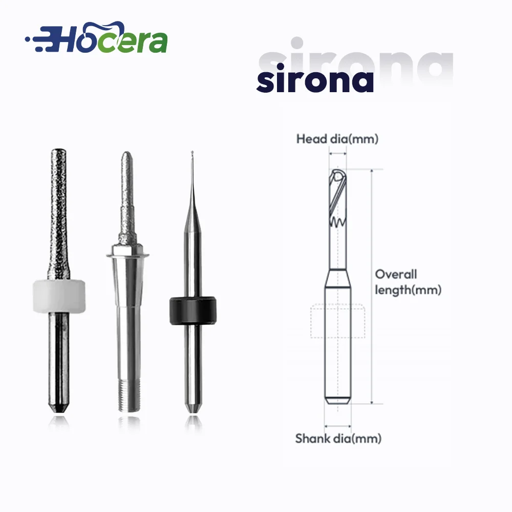 

Стоматологические фрезерные боры Sirona MCXL MCX5 D3 CAD/CAM, циркониевая дрель из ПММА, стоматологическая лабораторная фрезерная машина, шлифовальные инструменты