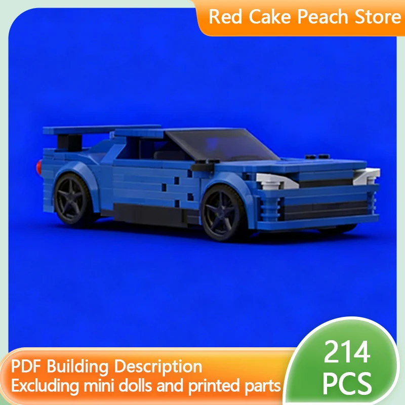 

Speed Racing Car Model MOC Building Bricks GTR R34 Skyline Hypercar Modular Technology Children Holiday Gifts Assemble Toys Suit