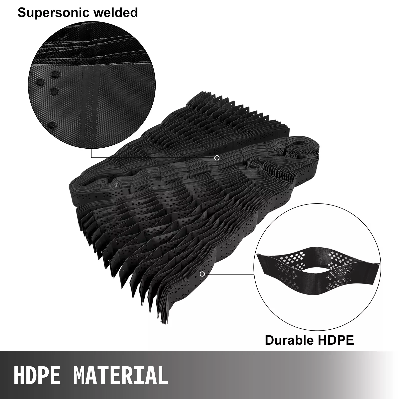 شبكة أرضية من الحصى لتثبيت الممر ، شبكة جيو ، سميكة 2 بوصة ، 9 قدم × 17 قدم #5