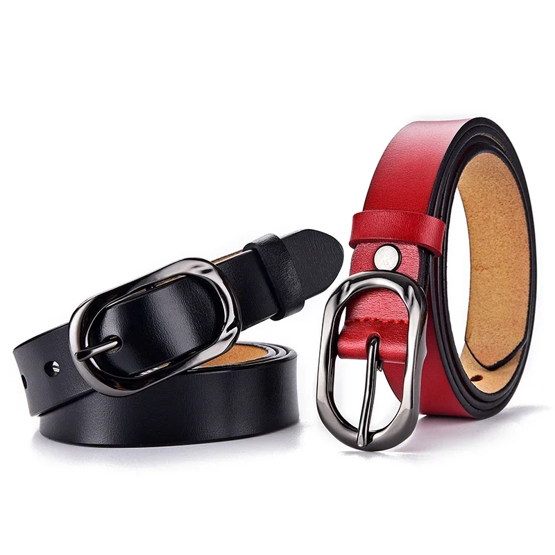 

Alloy Women Belts New Style Luxury For Genuine Leather Fashion Pin Buckle Jeans Decorative Ladies Retro Decorative