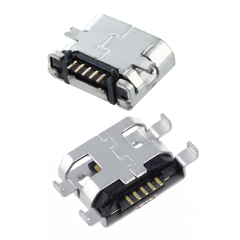 20 Uds. Tipo B micro-usb 5 pines hembra Jack cargador montaje receptáculo conector, 10 Uds. 8x6x3Mm y 10 Uds. 11x7x2 Mm