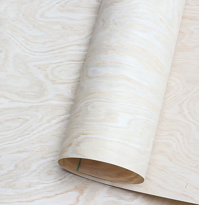 WhiteEngineered Wood Veneer Sheet 250x60cm,Furniture Laminate Film for Tabletop Desk Door Renovation decoration