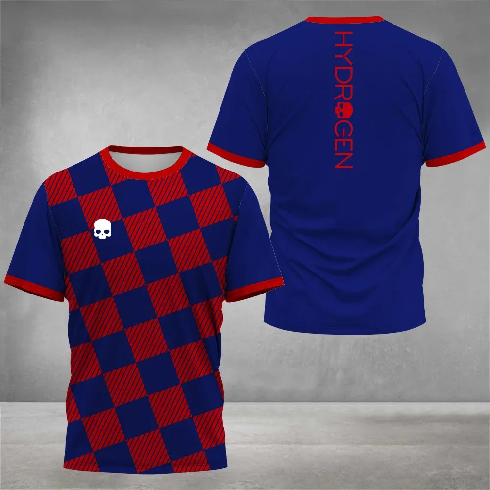Summer men\'s fashion sports T-shirt Breathable men\'s tennis badminton running sports clothing casual loose short sleeve T-shi
