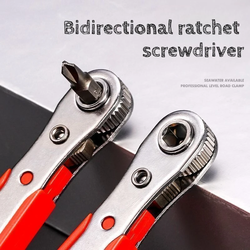 36 Tooth Ratchet Screwdriver, Narrow Small Space Gap Maintenance Operation, Batch Head Socket Bicycle Maintenance Tools