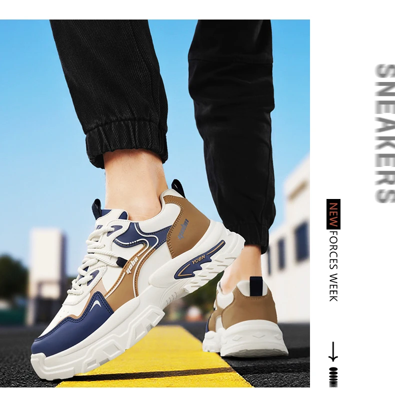 Chunky Sneakers für alle Jahreszeiten, atmungsaktiv, leicht, Outdoor-Freizeitschuhe, modische Sportschuhe mit weicher Sohle, Laufschuhe, Boardschuhe – Detail 12