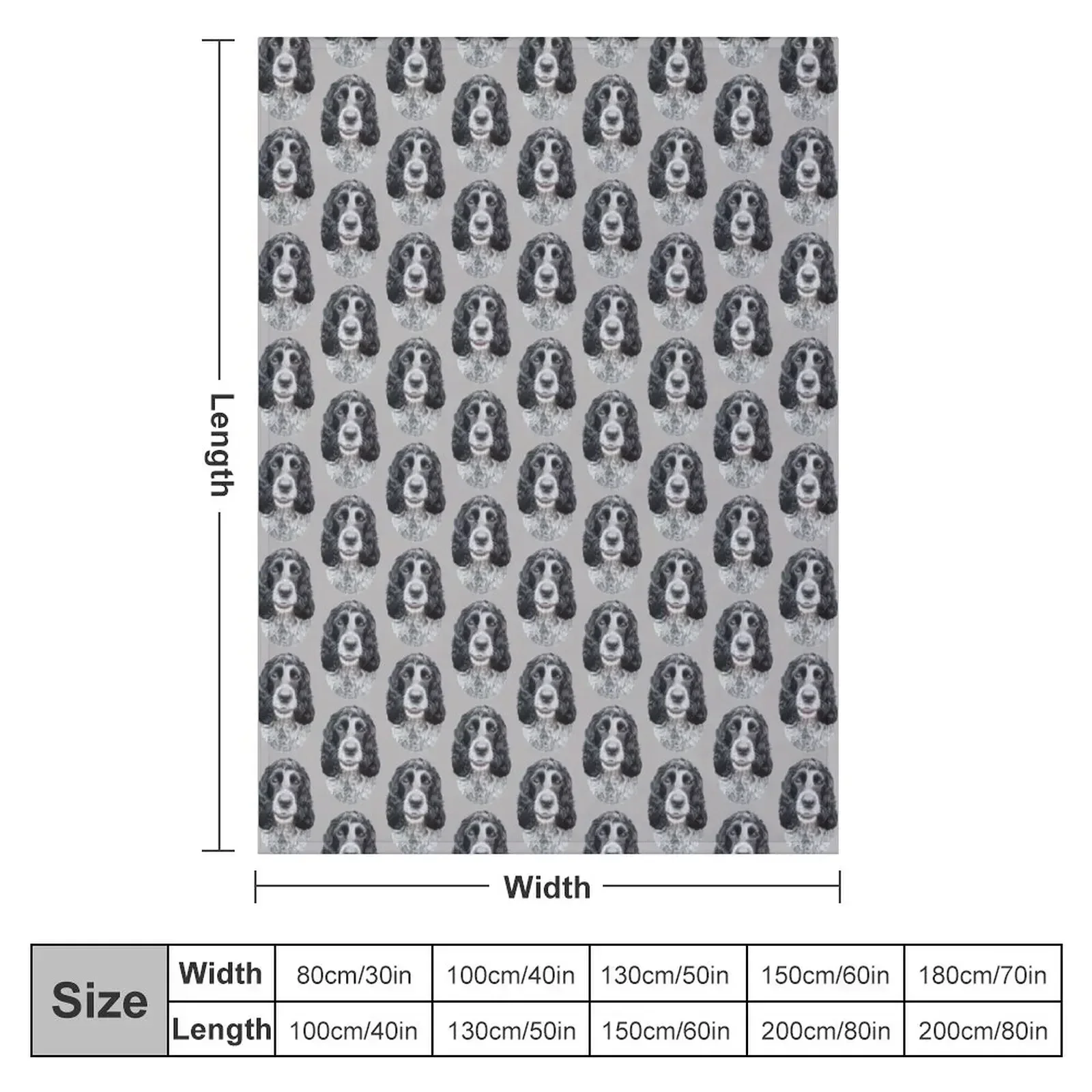Rosie the Blue Roan, Cocker Spaniel Throw Blanket couch cozy soft plush fuzzy picnic outdoor blanket