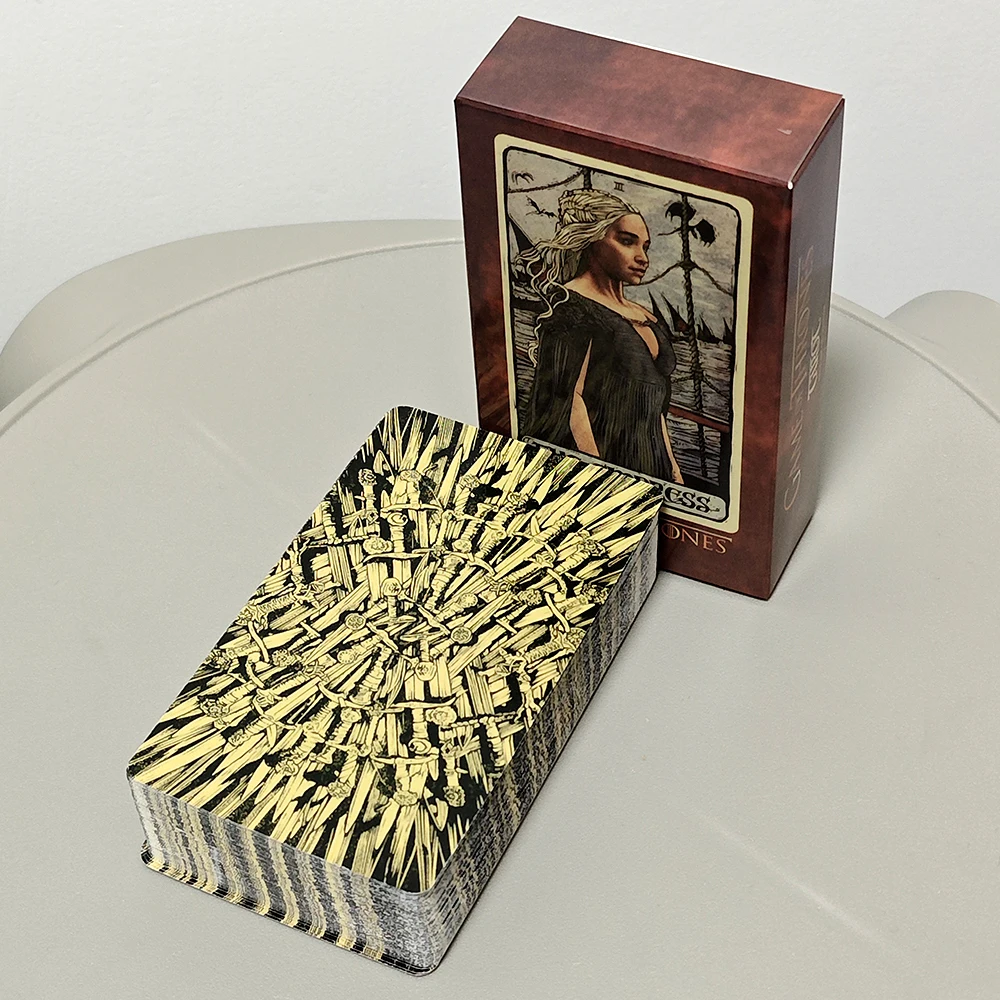 

78 Gorgeously Illustrated Cards 10.3*6cm GOT Game of Thrones Tarot Deck