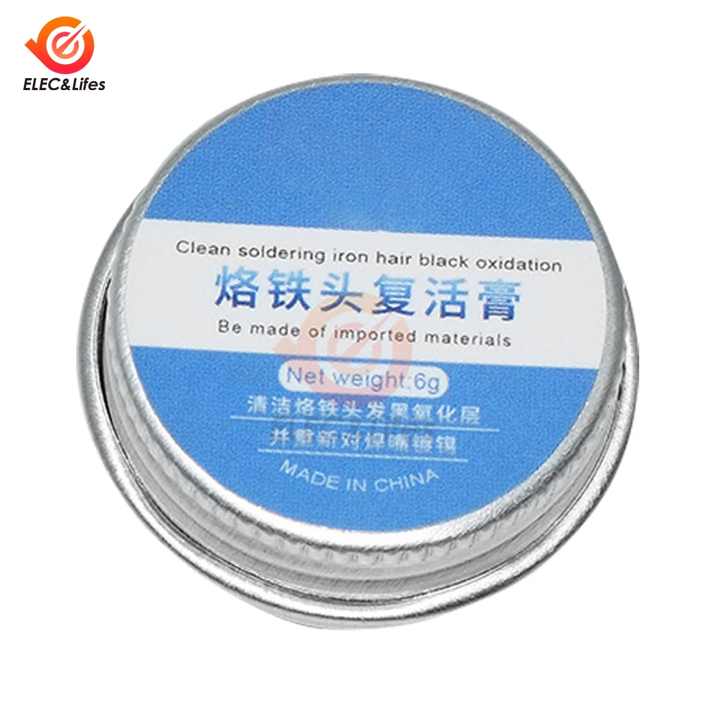 1pcs Soldering Iron Tip Refresher Non-stick Tin Solder Cream Clean Paste Oxide Solder Iron Tip Refresh Tip Tinner Activator 6g