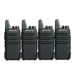 Mini Walkie Talkie 4 Pcs Walkie-talkies PMR446 FRS VOX Portable Two Way Radio Station for Restaurant Hotel