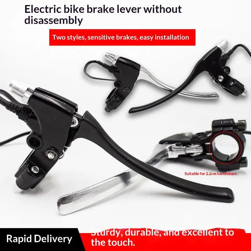 New Universal Electric Scooter Hand Brake Lever Aluminum Alloy Left Right Power Cut Off Design E Bike Replacement Accessory