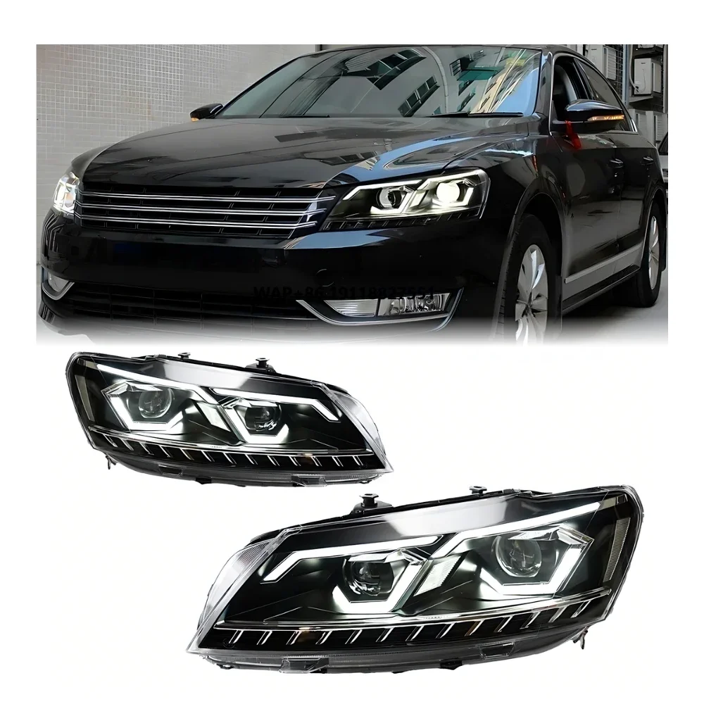 

Passat B7 US Spec V5 2011-2015 DRL LED Upgrade Headlights Turn Signal Head Lamp Assembly Signal Auto Accessories for