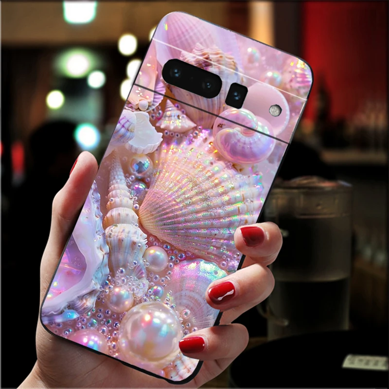 

Glitter Pink Aesthetic Phone Case For Google Pixel 10 9 Pro XL 9A 8 7 6 Pro Pixel 8A 7A 6A Pixel 8 7 6 5