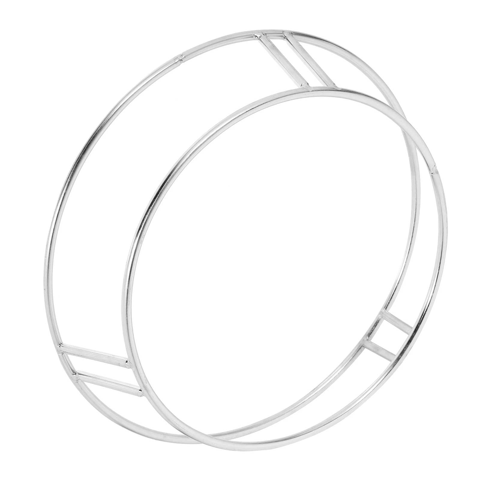 

Stainless Steel Pot Rack Heat Insulated Kitchen Organizer Silver Pan Holder Compact Design Reusable Wok Stand Cookware Accessory