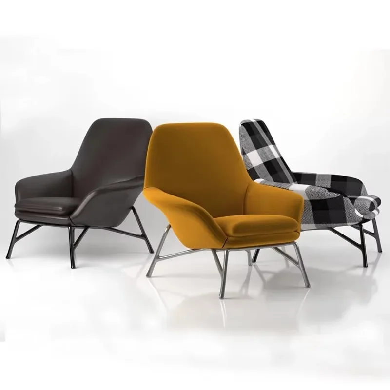 

Yellow Fabric Modern Style Room Chair Living Furniture Casual Modern Chair Bedroom