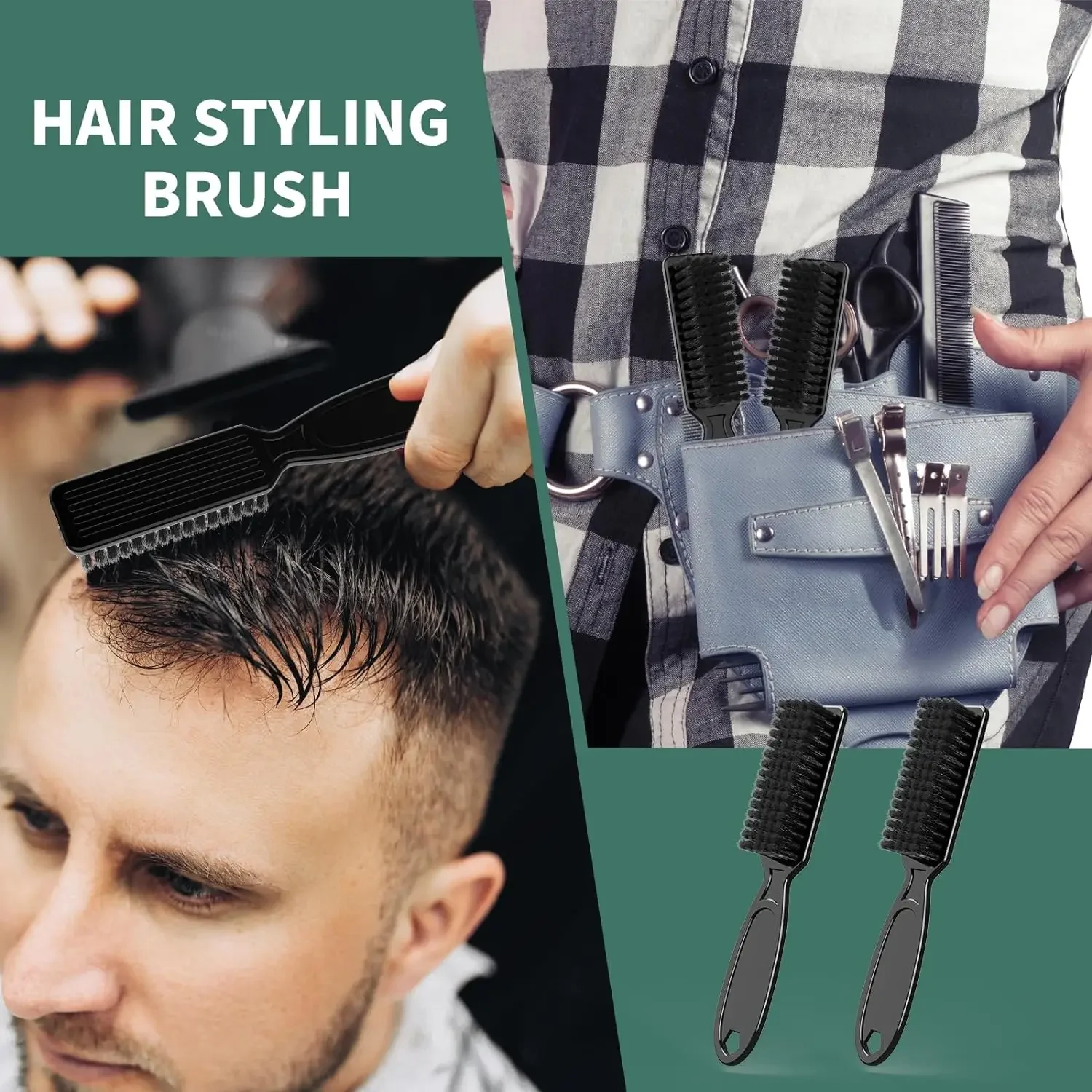 3pcs/6Pcs Hair Styling Nylon Brush Barber Clipper Brush Clipper Trimmer Cleaning Brush Beard Brush Cleaning Styling Brush Tool