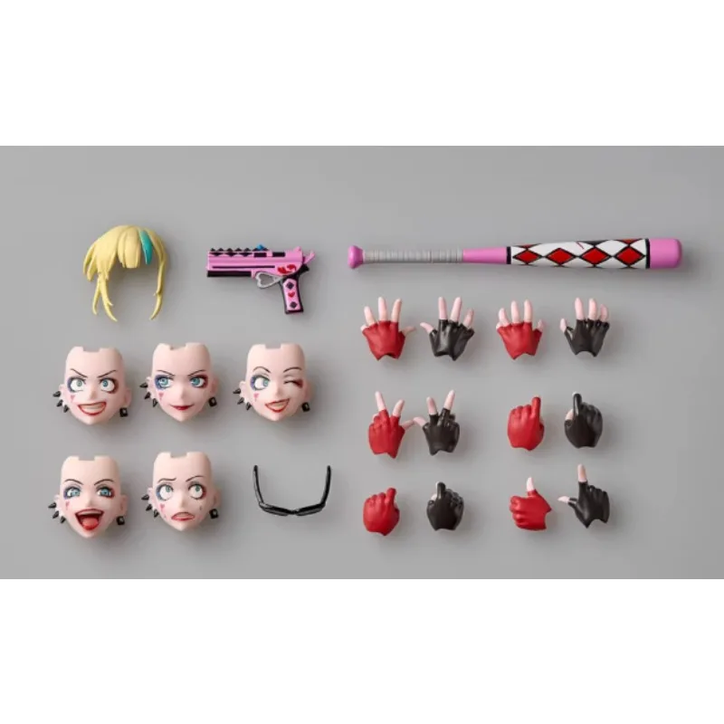 

In Stock 1/12 Scale Action Figures Multiple Emojis Harley Quinn Dolls Model Fit Gift Collection Desktop Ornament