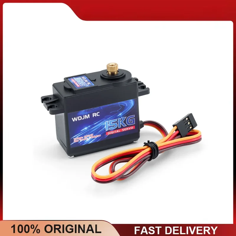 15KG High Torque Metal Gear Servo PWM Large Size 0.12s/60° 6.8V for 1/8 1/10 RC Car Buggy Truck Robot