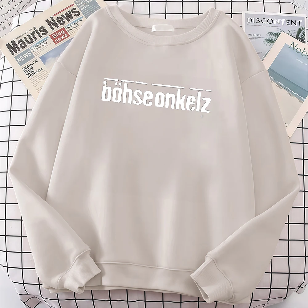 Thanks for Nothing Printed Hoodies Heavy Metal Band Bohse Onkelz Women Men Streetwear Pullover Hoodies Harajuku Tracksuit 2026