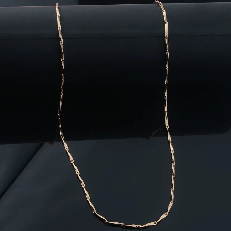 10 Style Fashion Jewelry 20inch 24inch Long Chains Men Women Necklace 585 Rose Gold Color