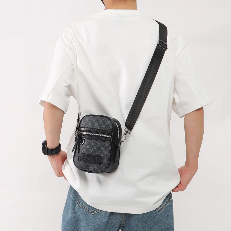 Bolsos cruzados pequeños para hombres, bolso de hombro informal, bolso de teléfono, bolso de mensajero para hombres, bolso de cámara de viaje, paquete de Honda, marca de lujo