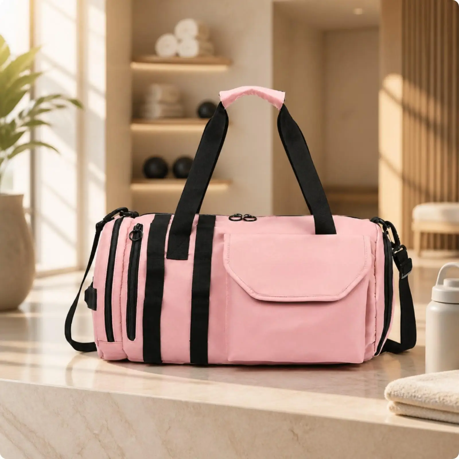 Travel Duffel Bag Spacious Duffel Bag with Shoulder Strap Organized for Sports