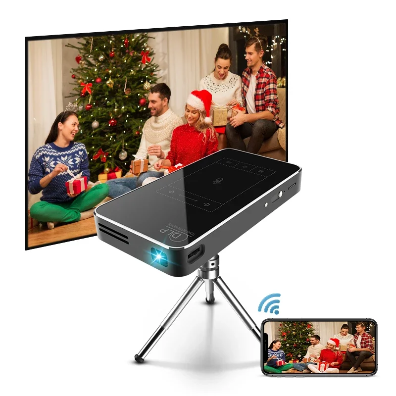 smart android projector home theater touch pico pocket oortable beamer mini with connect wifi projectors