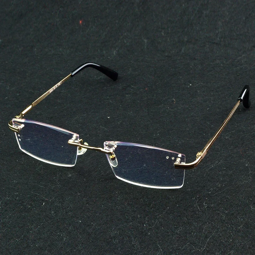 

Rimless Diamond Cut Luxury Noble Men Titanium Alloy Reading Glasses +1 +1.5 +2 +2.5 +3 +3.5 +4