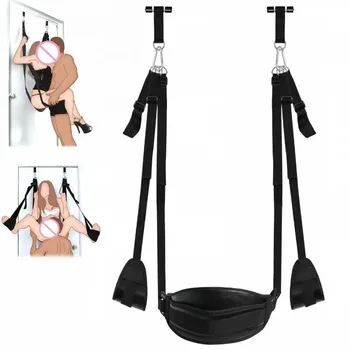 Sex door swing sex toys new bondage boutique fetish yarn BDSM adult erotic games nylon webbing couple sex hammock Metal connection
