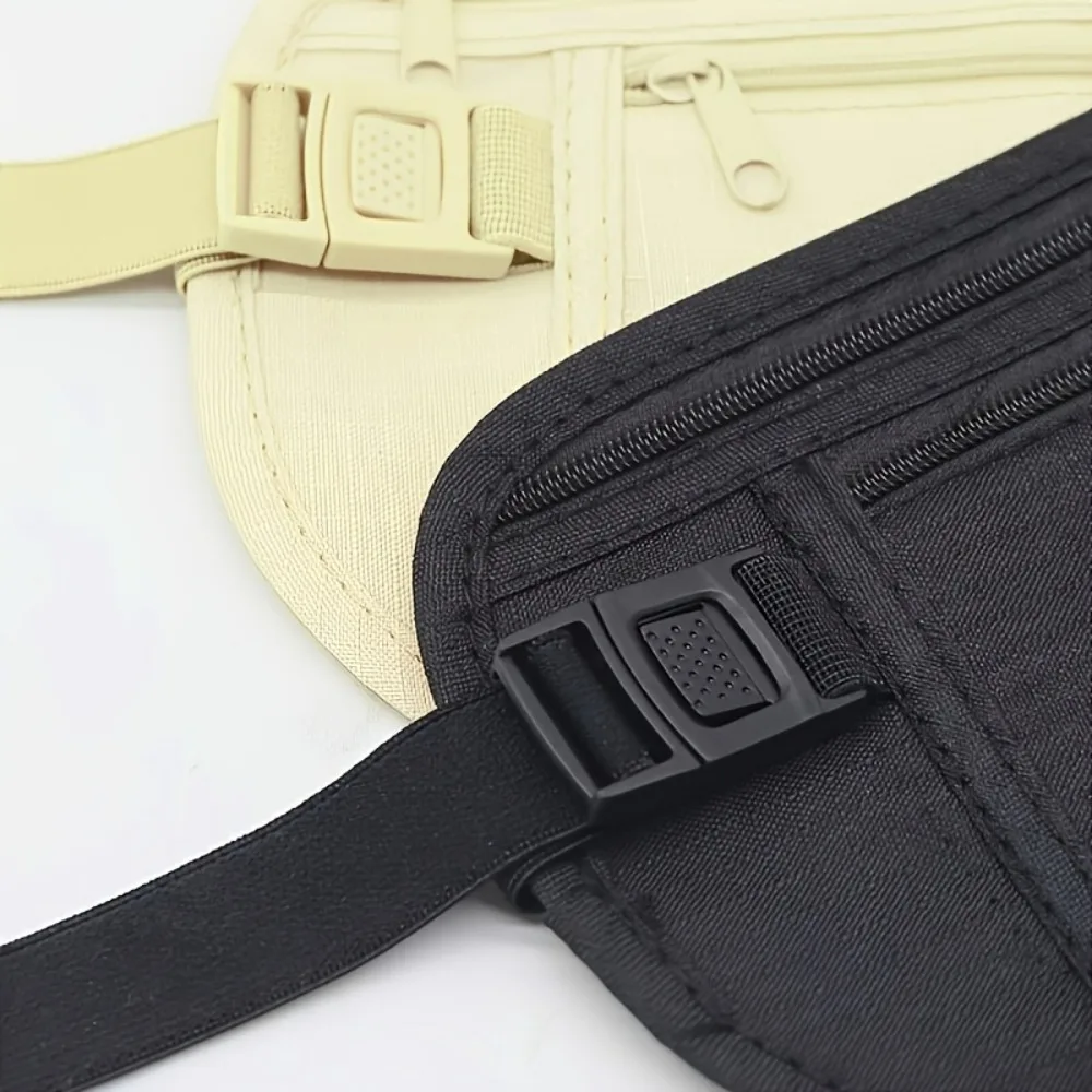 حقيبة خصر نسائية خفيفة الوزن - قطعتان، حجرة سرية للهاتف وجواز السفر