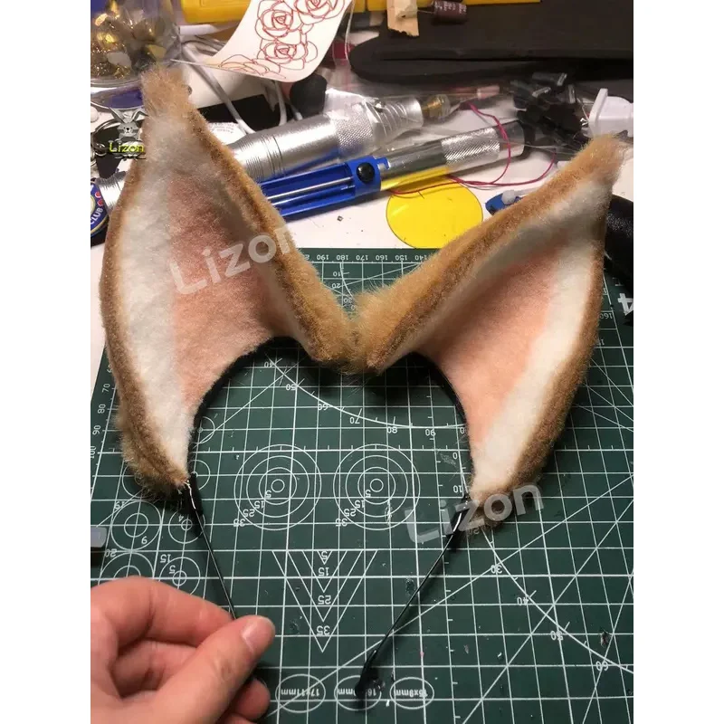 

COSda@Genshin Impact Gorou Render Cosplay Headwear Plush Ear Tail Set Fox Ears Tail Fox Boy Cosplay Costume Prop AccessoriesCOS