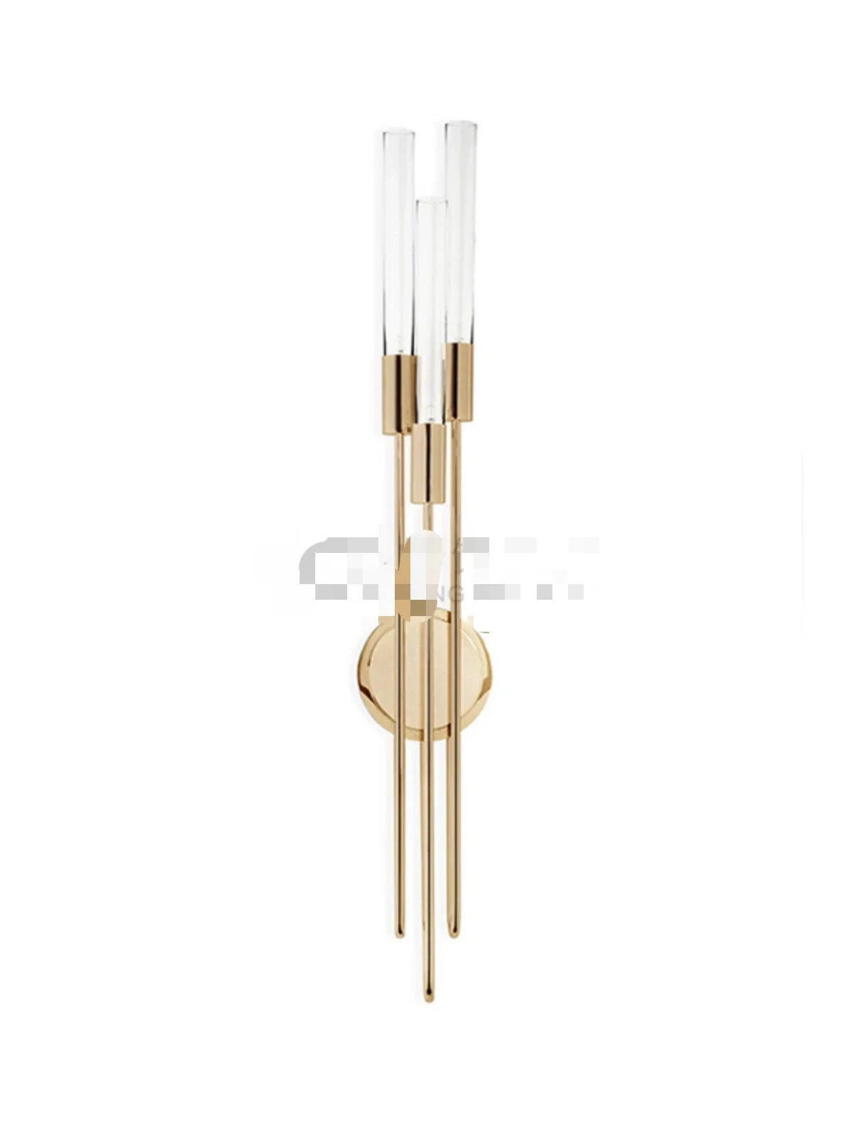 Luxury fashion designer creative stainless steel wall living dining room floor lamp model villa chandelier