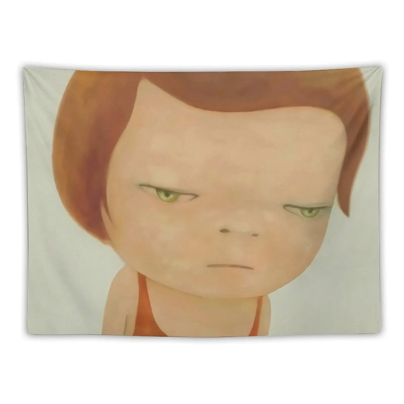 

Smoking Girl yoshimoto Nara cute baby girl paintingGirl explaining with her hands Tapestry Nordic Home Decor Tapestry