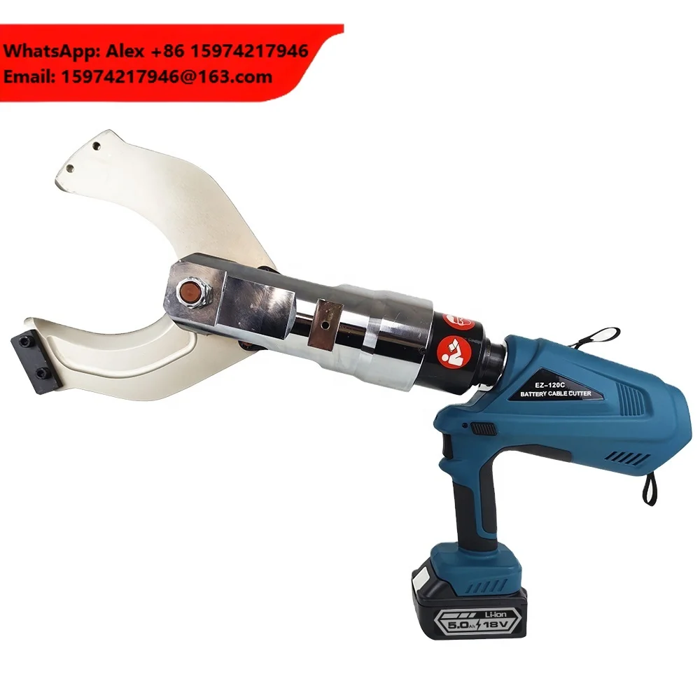EZ-120C High Quality 20ton Electric Battery Cutting Tool Copper Cordless Cable Cutter