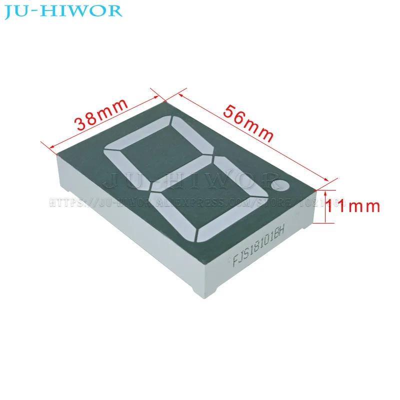 10 Stück 1,8 Zoll 10 Pins 1 Ziffern Bit 7 Segment Rote LED Digitalanzeige Digitron 18101AH 18101BH Gemeinsame Anode Kathode C-C C-A