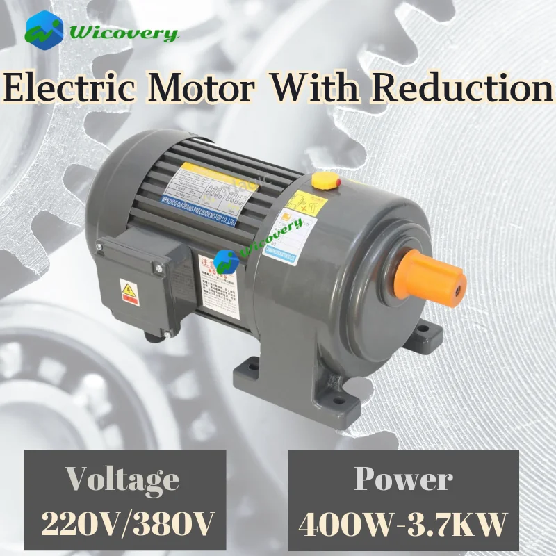 

Electrical Marathon Motor Phase Asynchronous Electric Motor With Reducer 220V 380V Voltage Motor With 300RPM 500RPM Gearbox Low