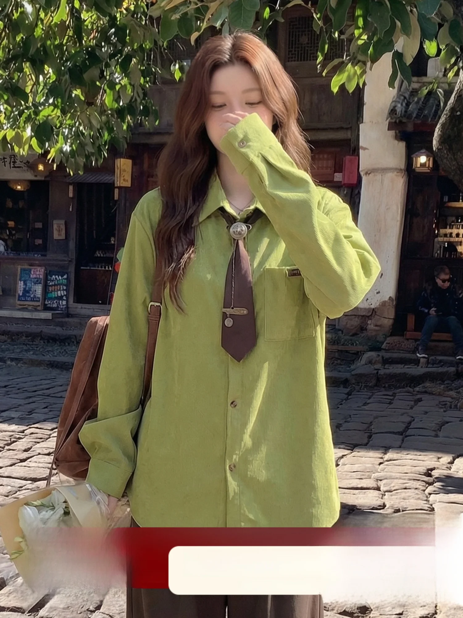 

Avocado een Long Sve Casual irt Women's Early Spring New Versatile Layering Top College Sle Comfortable Fit irt