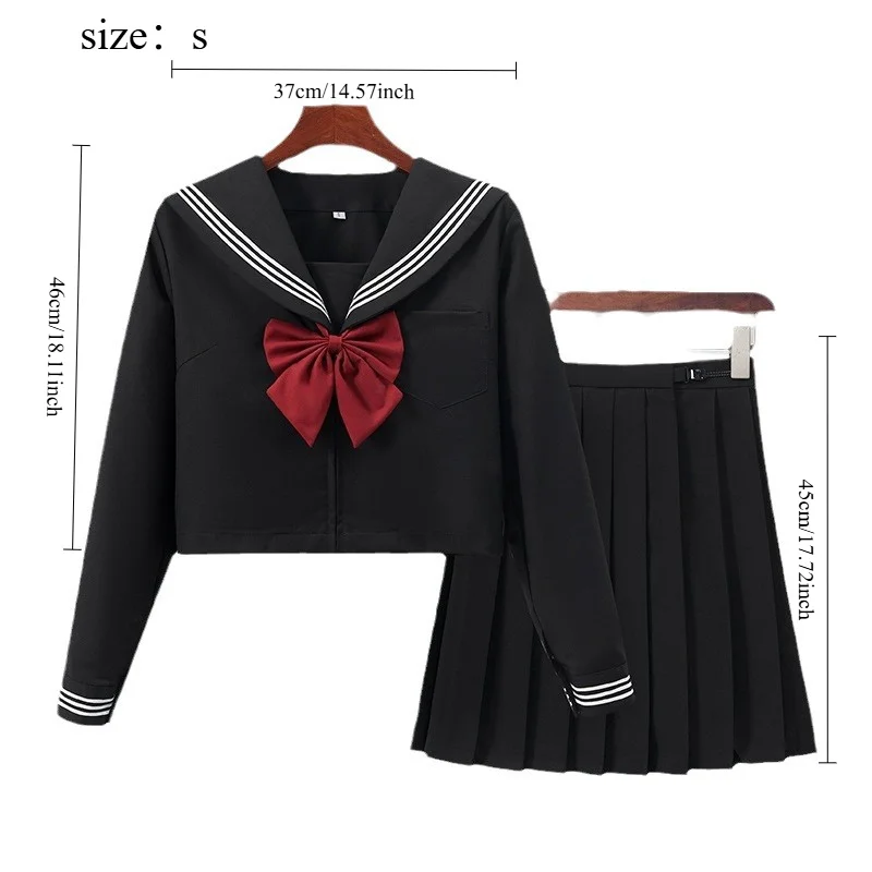 Traje de uniforme japonés Jk, traje de marinero Jk Original ortodoxo de estilo universitario, traje de Falda plisada, uniforme escolar decorativo para mujer