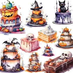 Halloween cake Stickers Crafts And Scrapbooking stickers kids toys book Decorative sticker DIY Stationery