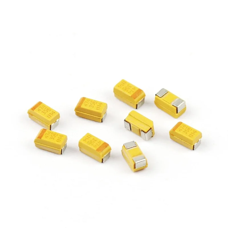 10PCS Tantalum Capacitor SMD A B C D 6.3V 10V 16V 25V 35V 50V 1UF 4.7UF 6.8UF 10UF 22UF 33UF 47UF 100UF 3216 3528 6032 7343