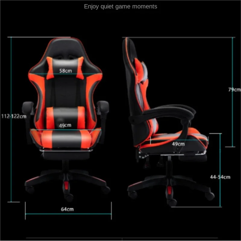 X&D Sponge Internet Cafe Esports Chair Internet Cafe Computer Chair Home Reclining Office Chair Comfortable Rotating Chair 2025