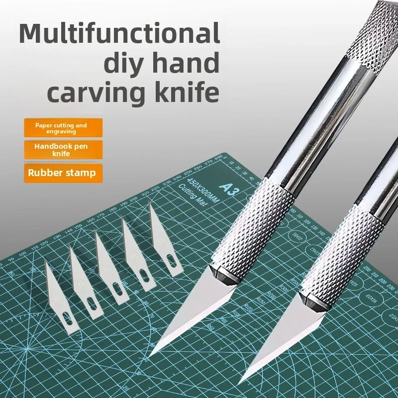 13pcs Aluminum Alloy Carving Knives Set, Sharp Precision Blades for Paper Cutting, Film, DIY Crafts